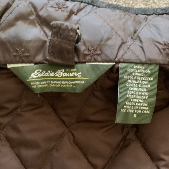 Eddie Bauer Goose Down Quilted Puffer Vest - Picture 7 of 12